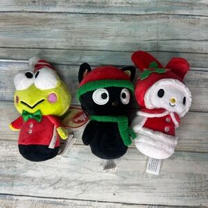 Hallmark Itty Bittys Christmas My Melody Sanrio Plush Chococat Kitty Keroppi